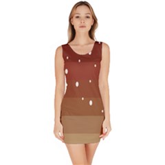 Fawn Gender Flags Polka Space Brown Sleeveless Bodycon Dress by Mariart