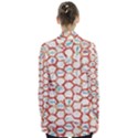 Honeycomb pattern       Women s Open Front Pockets Cardigan View2