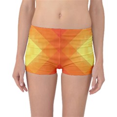Pattern Retired Background Orange Boyleg Bikini Bottoms by Nexatart
