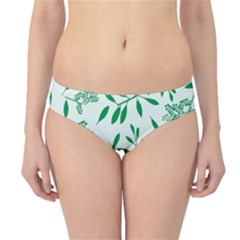 Leaves Foliage Green Wallpaper Hipster Bikini Bottoms by Nexatart