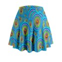 Digital Art Circle About Colorful Mini Flare Skirt View2