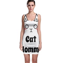Love My Cat Mommy Sleeveless Bodycon Dress by Catifornia