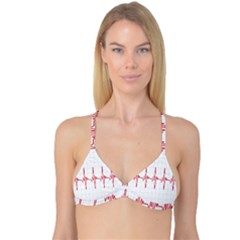 Cardiogram Vary Heart Rate Perform Line Red Plaid Wave Waves Chevron Reversible Tri Bikini Top by Mariart