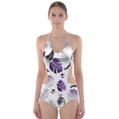 Tropical Pattern Cut-out One Piece Swimsuit by Valentinaart