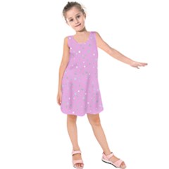 Dots Pattern Kids  Sleeveless Dress by ValentinaDesign
