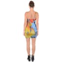 Spring Parrot Parrot Feathers Ara One Soulder Bodycon Dress View2