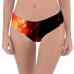 Fire Log Heat Texture Reversible Classic Bikini Bottoms by Nexatart