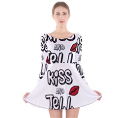 Kiss And Tell Long Sleeve Velvet Skater Dress by Valentinaart