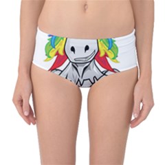Angry Unicorn Mid-waist Bikini Bottoms by KAllan