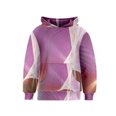 Light Means Net Pink Rainbow Waves Wave Chevron Kids  Pullover Hoodie by Mariart