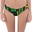Half Grower Banner Polka Dots Circle Plaid Green Black Yellow Reversible Hipster Bikini Bottoms View3