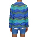 Geometric Line Wave Chevron Waves Novelty Kids  Long Sleeve Swimwear View2