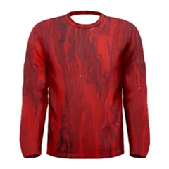 Stone Red Volcano Men s Long Sleeve Tee by Mariart