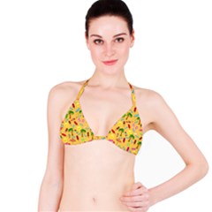 Beach Pattern Bikini Top by Valentinaart