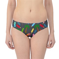 Beach Pattern Hipster Bikini Bottoms by Valentinaart