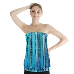 Line Tie Dye Green Kaleidoscope Opaque Color Strapless Top by Mariart