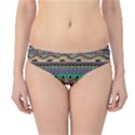 Aztec Pattern Cool Colors Hipster Bikini Bottoms View1