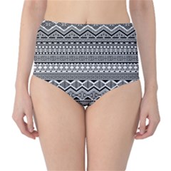 Aztec Pattern Design High-waist Bikini Bottoms by BangZart