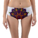 Ornate mandala Reversible Mid-Waist Bikini Bottoms View3