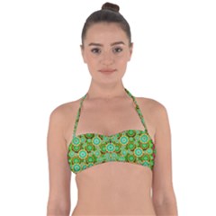 Flowers In Mind In Happy Soft Summer Time Halter Bandeau Bikini Top by pepitasart