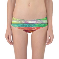 Stripes Color Oil Classic Bikini Bottoms by BangZart