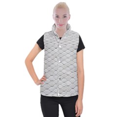 Roof Texture Women s Button Up Puffer Vest by BangZart