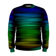 Blue And Green Lines Men s Sweatshirt by BangZart