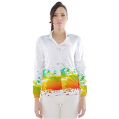 Colorful Abstract Wind Breaker (women) by BangZart