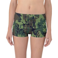 Military Camouflage Pattern Reversible Boyleg Bikini Bottoms by BangZart