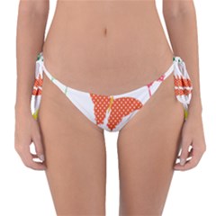 Beautiful Colorful Polka Dot Butterflies Clipart Reversible Bikini Bottom by BangZart