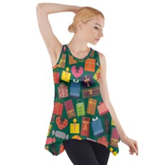 Presents Gifts Background Colorful Side Drop Tank Tunic by BangZart