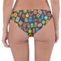 Presents Gifts Background Colorful Reversible Hipster Bikini Bottoms View4