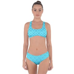 Pattern Background Texture Criss Cross Bikini Set by BangZart