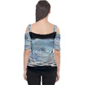 Wave Concentric Waves Circles Water Women s Cutout Shoulder Tee View2
