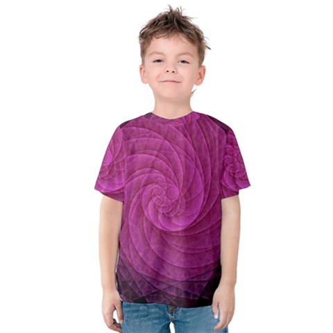 Purple Background Scrapbooking Abstract Kids  Cotton Tee by BangZart