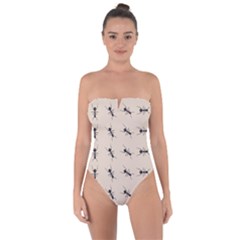 Ants Pattern Tie Back One Piece Swimsuit by BangZart
