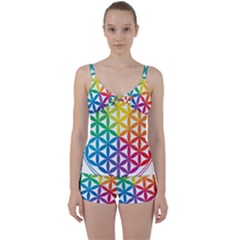 Heart Energy Medicine Tie Front Two Piece Tankini by BangZart