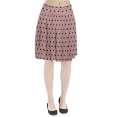 Black Stars Pattern Pleated Skirt by linceazul