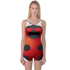 Ladybug Insects One Piece Boyleg Swimsuit by BangZart