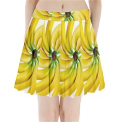 Bananas Decoration Pleated Mini Skirt by BangZart