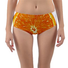 Orange Slice Reversible Mid-waist Bikini Bottoms by BangZart