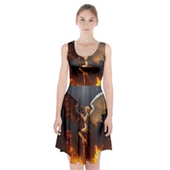 Angels Wings Curious Hell Heaven Racerback Midi Dress by BangZart