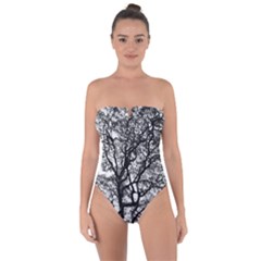 Tree Fractal Tie Back One Piece Swimsuit by BangZart