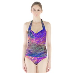 Poetic Cosmos Of The Breath Halter Swimsuit by BangZart