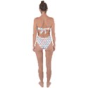 Simple Saturated Pattern Tie Back One Piece Swimsuit View2