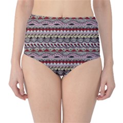 Aztec Pattern Art High-waist Bikini Bottoms by BangZart