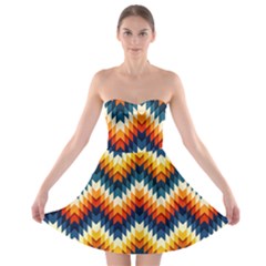 The Amazing Pattern Library Strapless Bra Top Dress by BangZart