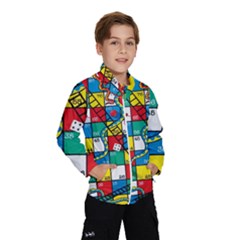 Snakes And Ladders Wind Breaker (kids) by BangZart