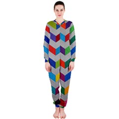 Charming Chevrons Quilt Onepiece Jumpsuit (ladies)  by BangZart