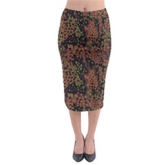 Digital Camouflage Midi Pencil Skirt